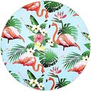 Ver imagem 1 de Kit 4 Capas para Sousplat Flamingo e Costela Adão 35cmx35cm Azul