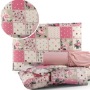 Ver imagem 6 de Jogo de Cama Lençol Estampado em Floral com Elastico Queen com 4 Peças 180 Fios