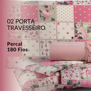 Ver imagem 7 de Jogo de Cama Lençol Estampado em Floral com Elastico Queen com 4 Peças 180 Fios