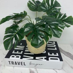 Livro decorativo de papelão e vaso revestido com corda sisal - 5