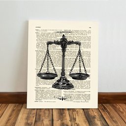 Kit 3 Quadro Decorativo Advocacia Escritório Justiça Placa 40x28cm - 4