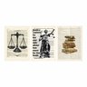 Kit 3 Quadro Decorativo Advocacia Escritório Justiça Placa 40x28cm - 4