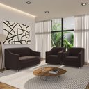 Ver imagem 2 de Namoradeira Sofá 2 Lugares Clinica Recepção Sala de Espera Marrom