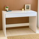 Ver imagem 1 de Escrivaninha 90cm Sli Gaveta e Livreiro Ripado 5 Prateleiras