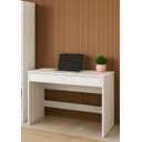 Ver imagem 2 de Escrivaninha 90cm Sli Gaveta e Livreiro Ripado 5 Prateleiras