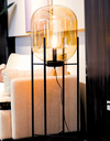 Ver imagem 5 de Luminária de Chão Piso 160cm Globo Vidro Âmbar Coluna Pedestal Moderno Industrial Lv-amb-5 Gimpo