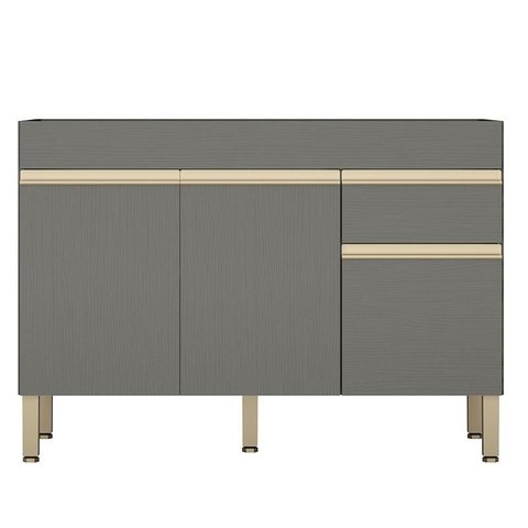 Balcão de Pia Line 120 Cm Gris - Kits Paraná