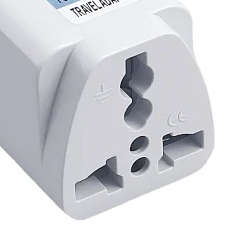 Adaptador Viagem Tomada Universal Internacional Bivolt Compacto Seguro Leve Prático