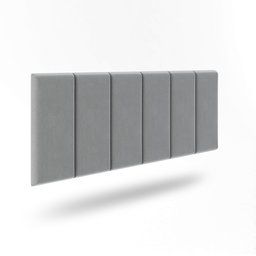 Cabeceira Cama Box Casal Queen Painel Estofada 1,6m: Cinza - 2