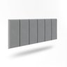 Cabeceira Cama Box Casal Queen Painel Estofada 1,6m: Cinza - 2