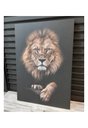 Ver imagem 2 de Quadro Grande Decoração Para Quarto Sala 130x90 Leão De Judá - Unissex