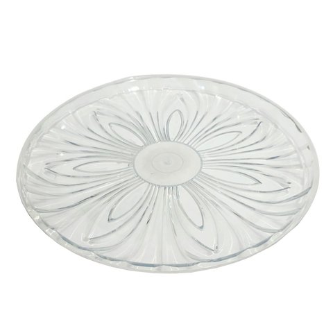 Prato de Bolo Cristal Mirassol Bandeja Doces Torta 30cm