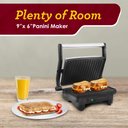 Ver imagem 6 de Elite Gourmet Epn-2976 Grill & Panini Press 2-slice 1.25” Preto