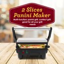 Ver imagem 3 de Elite Gourmet Epn-2976 Grill & Panini Press 2-slice 1.25” Preto