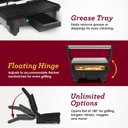 Ver imagem 2 de Elite Gourmet Epn-2976 Grill & Panini Press 2-slice 1.25” Preto