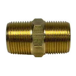 Kit com 10 Conexão Niple Duplo Latão Rosca 1/2 Npt Macho Instalação Gás - 1