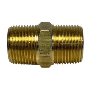 Kit com 10 Conexão Niple Duplo Latão Rosca 1/2 Npt Macho Instalação Gás