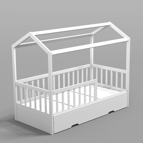 Cama Montessoriana Solteiro C/ Auxiliar