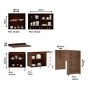 Ver imagem 3 de Armário de Cozinha Compacta 4 Peças e Bancada Gourmet Safira Luciane Móveis