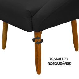 Kit 2 Poltronas Decorativa para Sala Recepção Manicure Consultório Stella Suede - 9