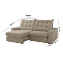 Ver imagem 3 de Sofá Livy Veludo 02 Módulos de 120cm B25cm Meu Sofá Online