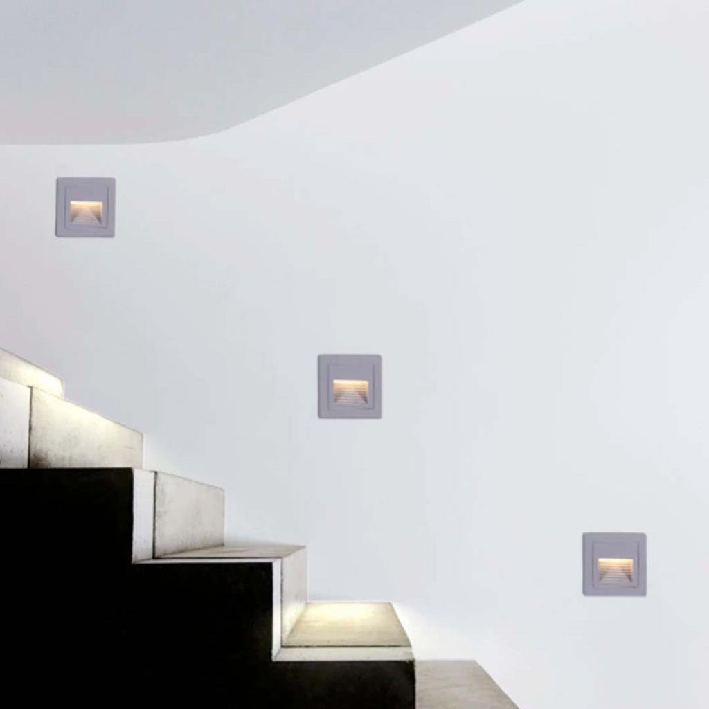 Luminária Balizador Led de Parede Escada e Corredor Kit c/ 5 - 4