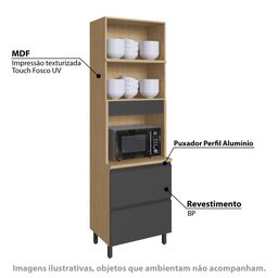Módulo Torre Cairo para Forno com 2 Portas e 2 Gavetas - Fre - 2