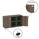 Ver mais imagens de Armário Credenza 2 Portas Pivotante P25 Verde/Salvia/Walnut