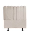 Ver imagem 3 de Cabeceira Estofada Alanis 90CM Solteiro Suede Bege - D A DECOR