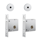 Ver imagem 1 de Fechadura Porta Stam 1004 Par Roseta Redonda Tetra Externa Inox