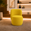 Ver imagem 2 de Poltrona Decorativa Bia Orgânica Suede Recepção Sala Estar Quarto