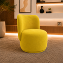 Ver imagem 1 de Poltrona Decorativa Bia Orgânica Suede Recepção Sala Estar Quarto