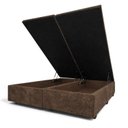 Ver imagem 6 de Base Box Baú Casal Bipartida Suede 1,38x1,88