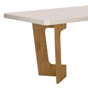 Ver imagem 2 de Mesa de Jantar 180cmx90cm Tampo de 40mm Liz Valdemoveis Cinamomo/off White