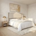 Ver imagem 4 de Cabeceira Estofada 2,23m King Pier para Quarto de Casal Boucle Linha Premium