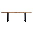 Ver imagem 7 de Mesa de Jantar 6 Lugares Gourmet 230cm x 90cm Madeira Maciça Natural Cor:Madeira Natural