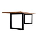 Ver imagem 4 de Mesa de Jantar 6 Lugares Gourmet 230cm x 90cm Madeira Maciça Natural Cor:Madeira Natural