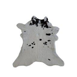 Tapete de Couro Pele Pequena Bezerro Holandez (preto e Branco) - 1