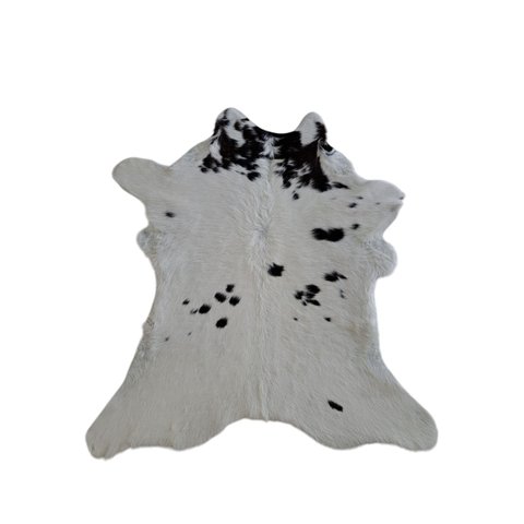 Tapete de Couro Pele Pequena Bezerro Holandez (preto e Branco)