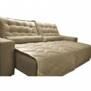 Ver imagem 4 de Sofá Ibiza 2,82m Retrátil, Reclinável com Molas Suede Yescasa