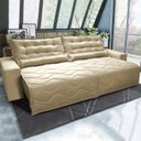 Ver imagem 1 de Sofá Ibiza 2,82m Retrátil, Reclinável com Molas Suede Yescasa