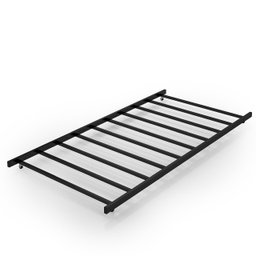 Cama Auxiliar Solteiro em Aço Industrial com Rodizios - 1
