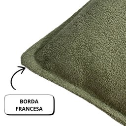 Capa de Almofada Boucle Verde 45x45 - 3