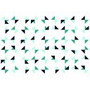 Ver imagem 2 de Adesivo Piso Box Banheiro Arte Tons de Turquesa Antiderrapante Colacomigo 1,20 X 0,97 Metros