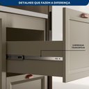Ver mais imagens de Cozinha Modulada Compacta Americana 3 Peças Torre Quente com Balcão para Pia Unna Griss Yescasa