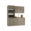 Ver imagem 2 de Cozinha Modulada Compacta Americana 3 Peças Torre Quente com Balcão para Pia Unna Griss Yescasa