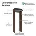 Ver imagem 3 de Porta-geladeira 73 Cm 1 Porta Basculante Rustic/preto Lux Madesa