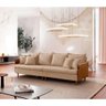 Sofá Push Linho 02 Módulos 80 Cm B25cm Meu Sofá Online A226 Linho Bege - 1