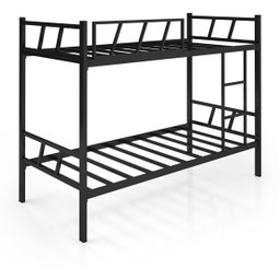 Beliche Solteiro 100% Aço Estilo Industrial Com Escada E Grade De Proteção:Preto - 2