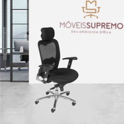 Cadeira Presidente Tela New Ergon Frisokar Cor Preta –2411 - 4